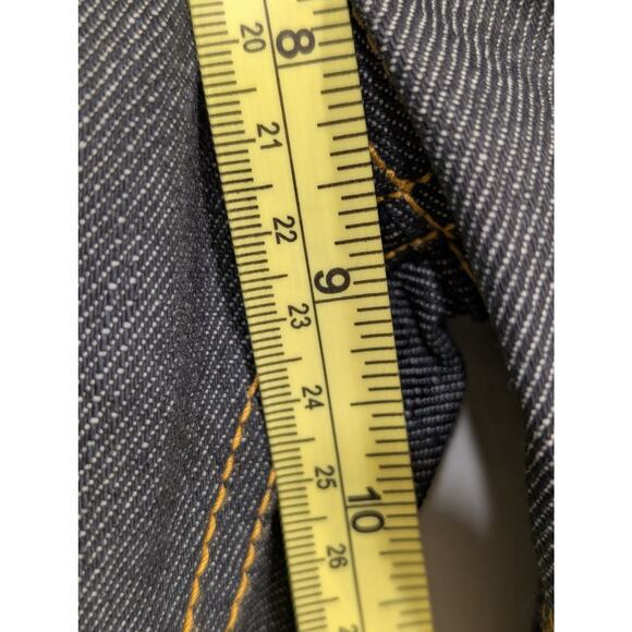 Burton Jeans Dark Stiff 100% Cotton Skinny Slim - Size 28 - Picture 11 of 13